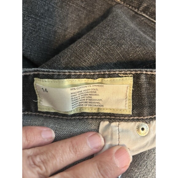 LOFT Women's Curvy Boot Size 14 Blue Med Wash 5 Pocket Jean - Picture 3 of 5